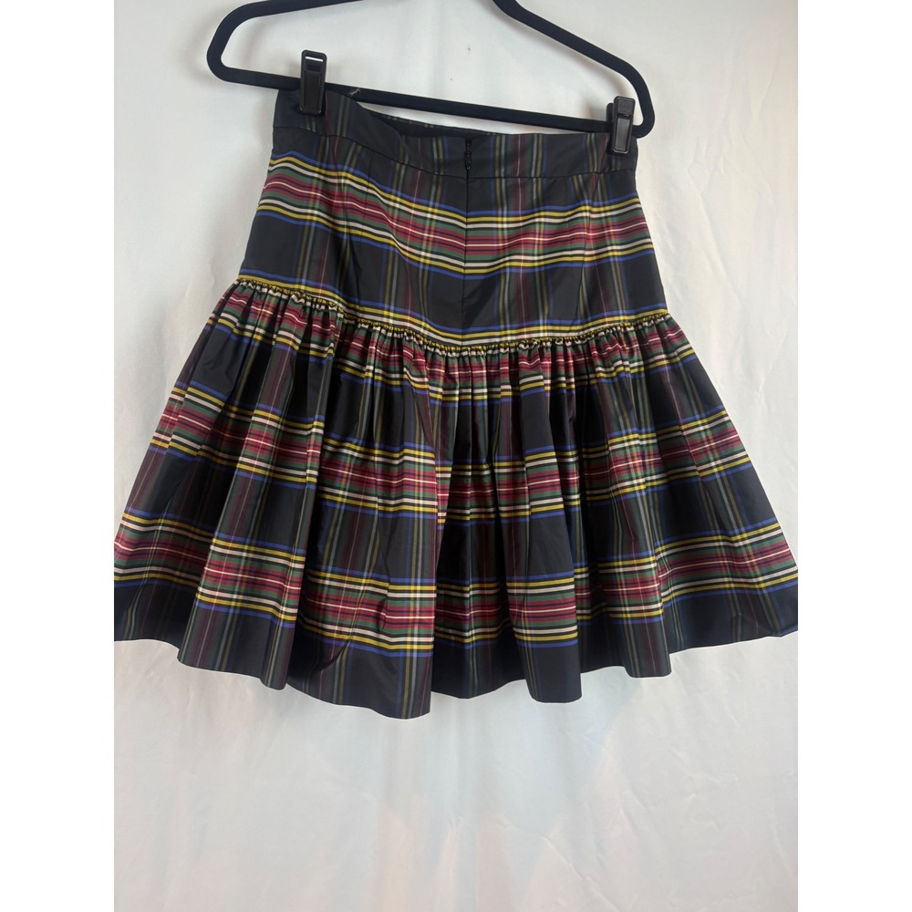 J.Crew Womens Black Multi Plaid Drop Waist Mini Skirt F8781 Size 4 Holiday Party - Picture 9 of 9